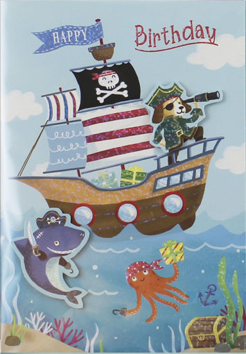 Picture of HAPPY BIRTHDAY CARD PIRATES